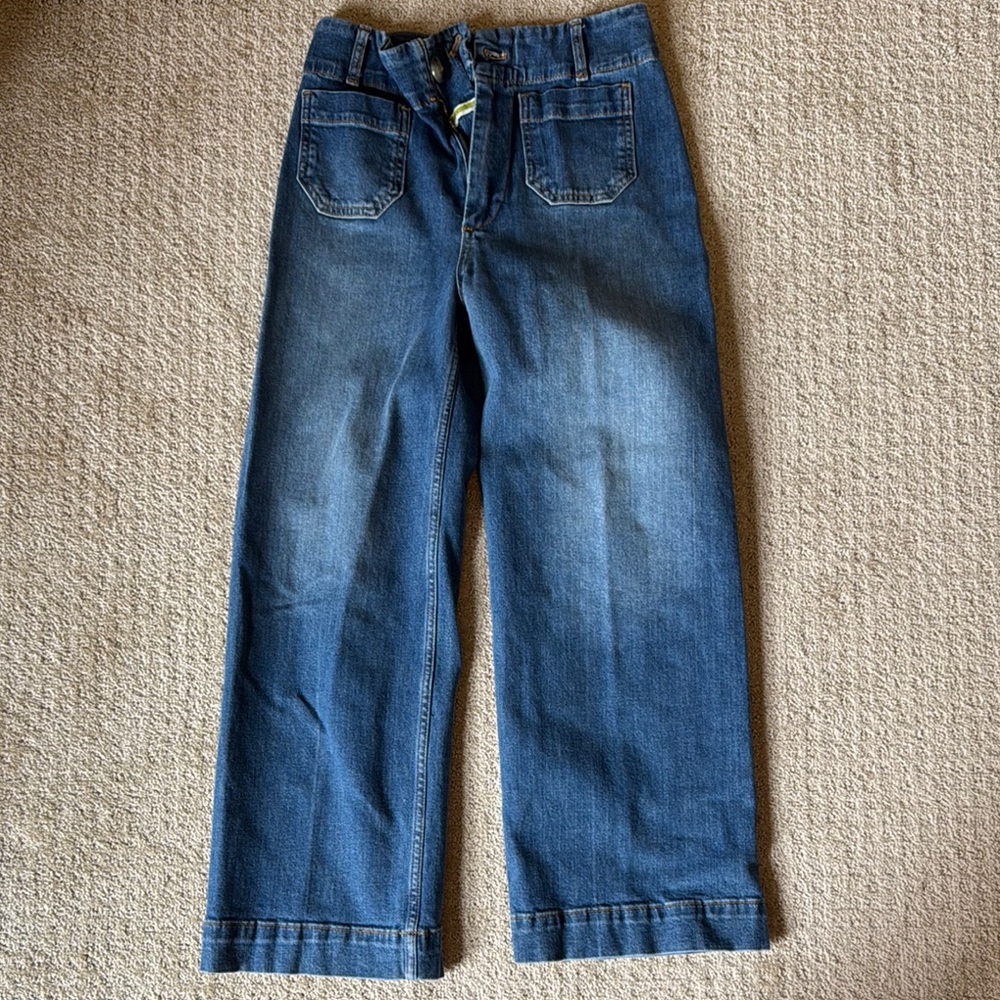 Pilcro Blue Wide-Leg Jeans